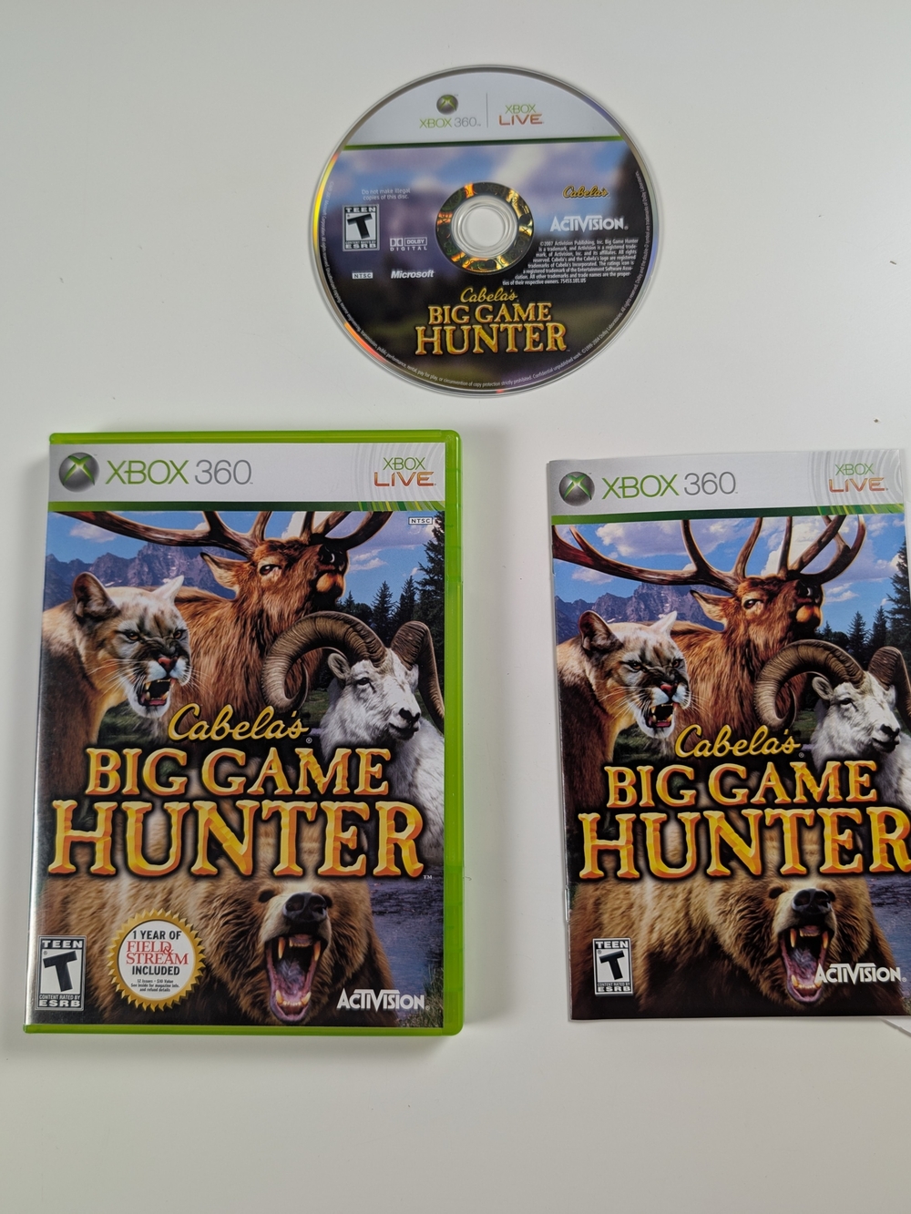 Cabela's Big Game Hunter Xbox 360 CIB Complete Game EUC